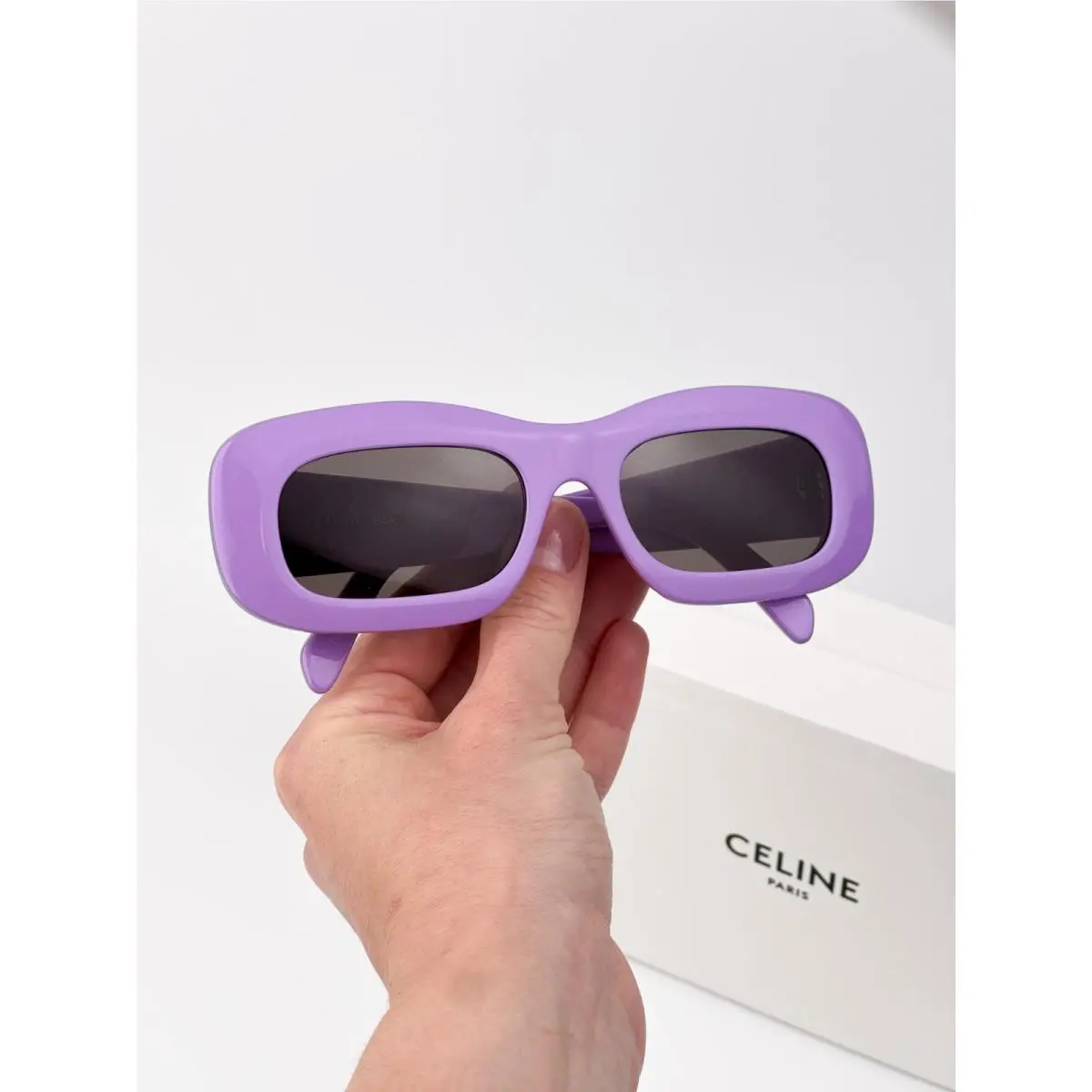 Celine Women Sunglasses Purple Grey Rectangle CL40294I 78A