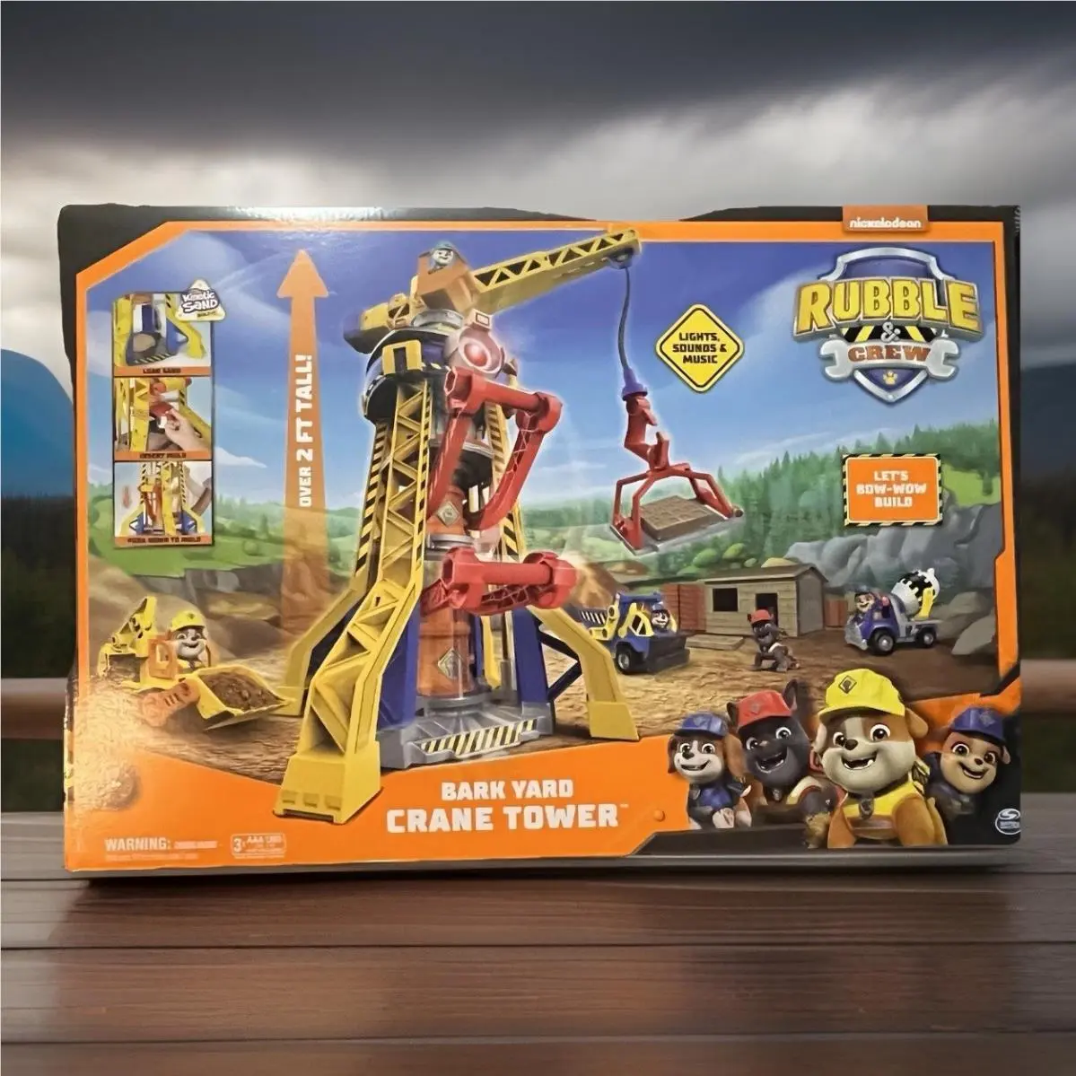Paw Patrol Rubble Crew Bark Yard Crane Tower Playset Toy Gift Nickelodeon
