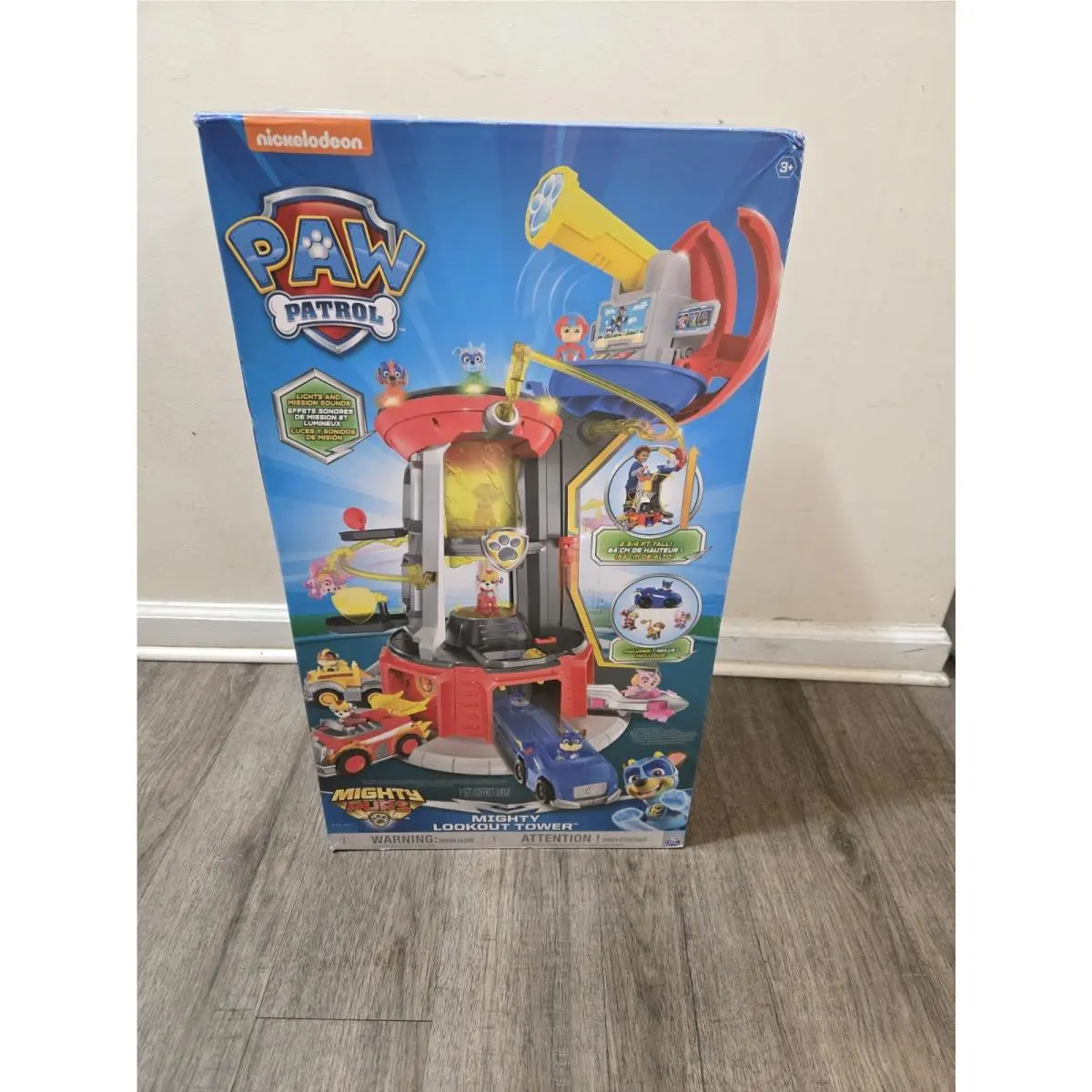 Paw Patrol Mighty Lookout Tower with 4 Exclusive Bonus Action Figures Toy Car