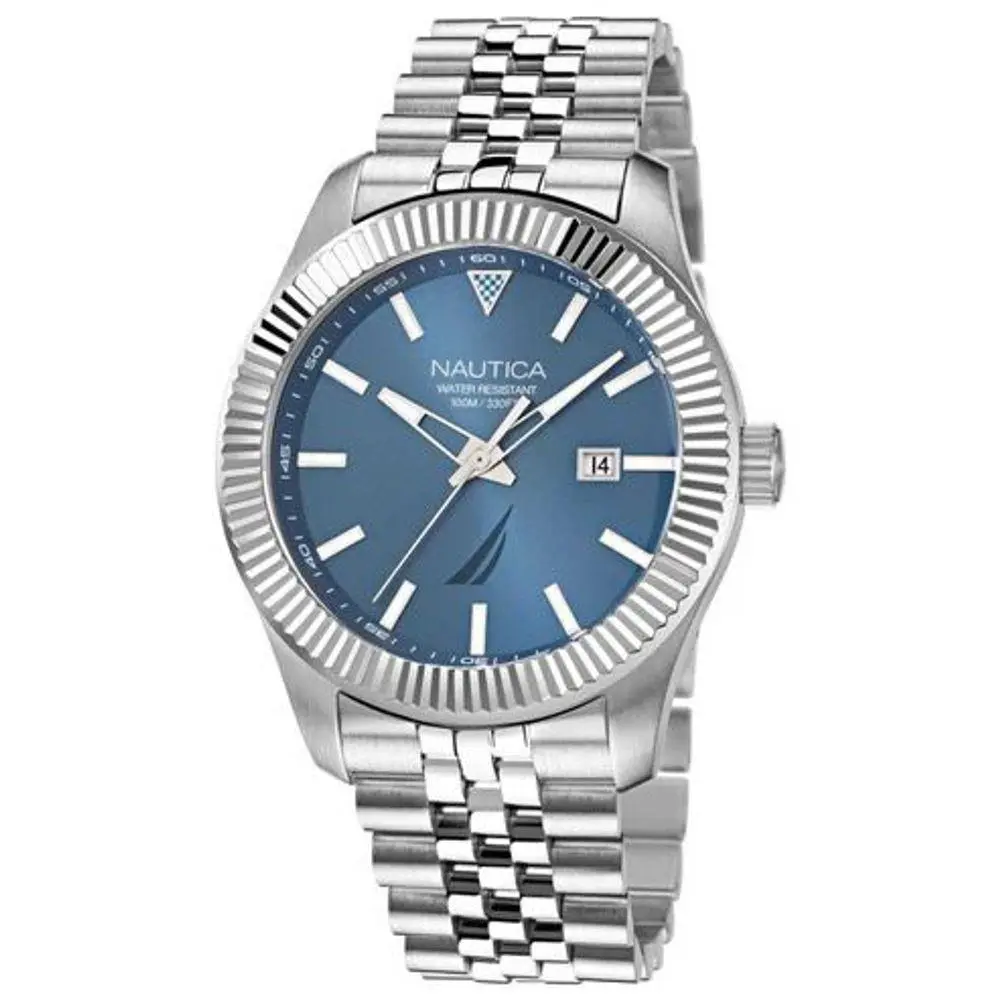 Nautica Gray Stainless Steel Dress Watch