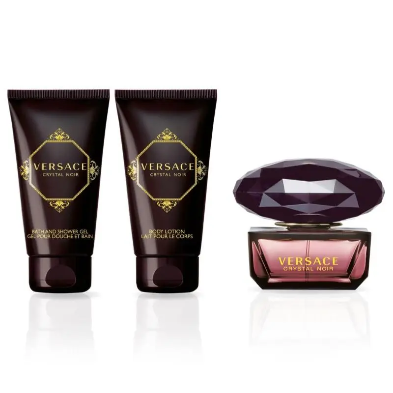 Versace Ladies Crystal Noir Gift Set Fragrances 8011003837205