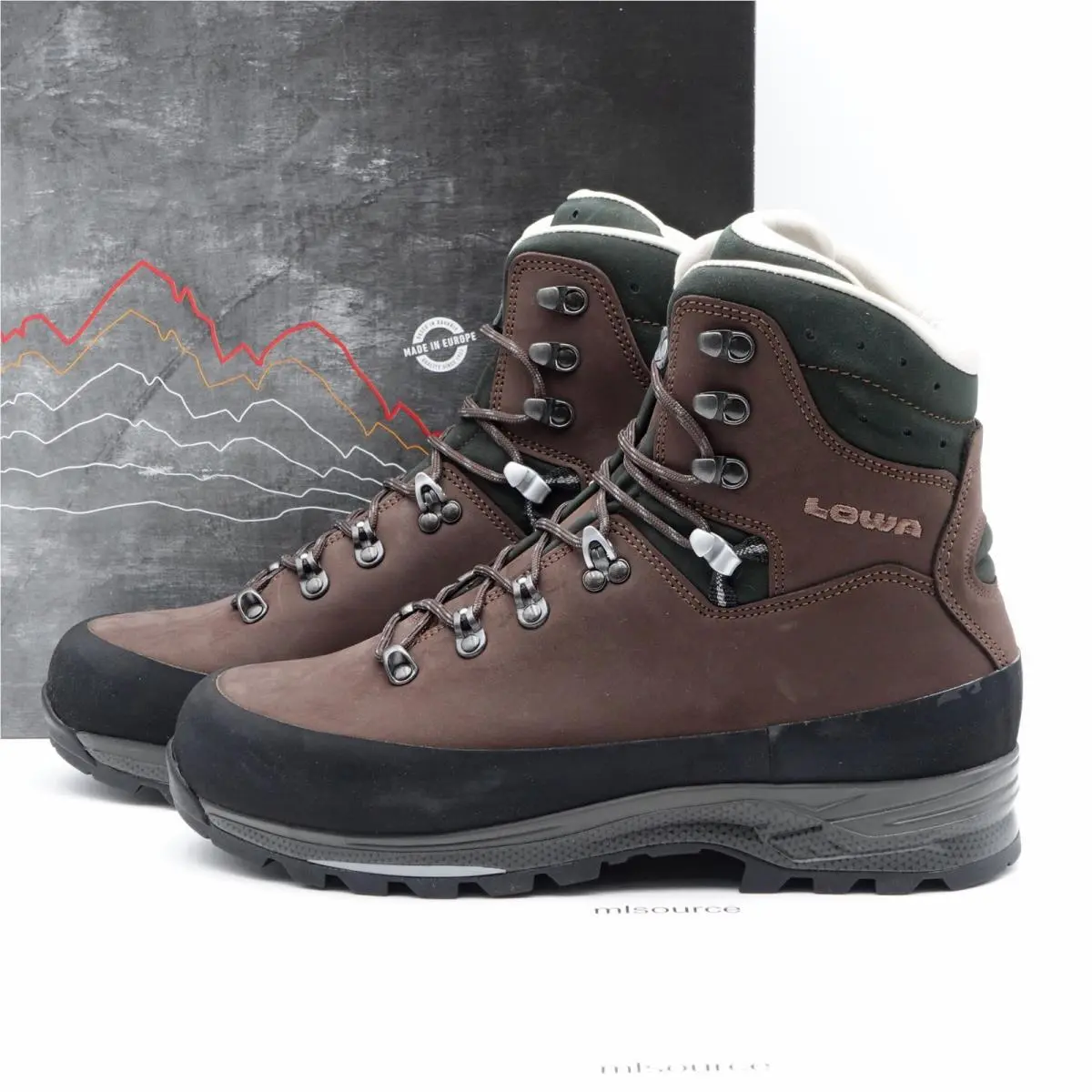 Size 11 Men`s  Baffin Pro LL II Waterproof Hiking Boots 010422-4037 Chestnut by Lowa