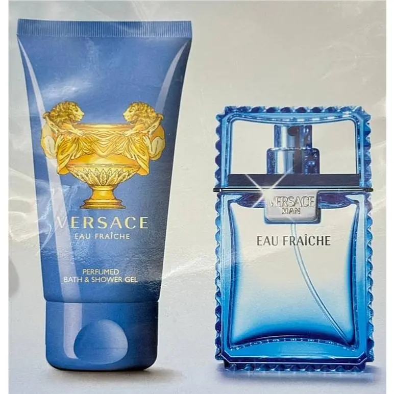 Versace Man Eau Fraîche Gift Set – Eau de Toilette Shower Gel –50ml/1.7 fl oz