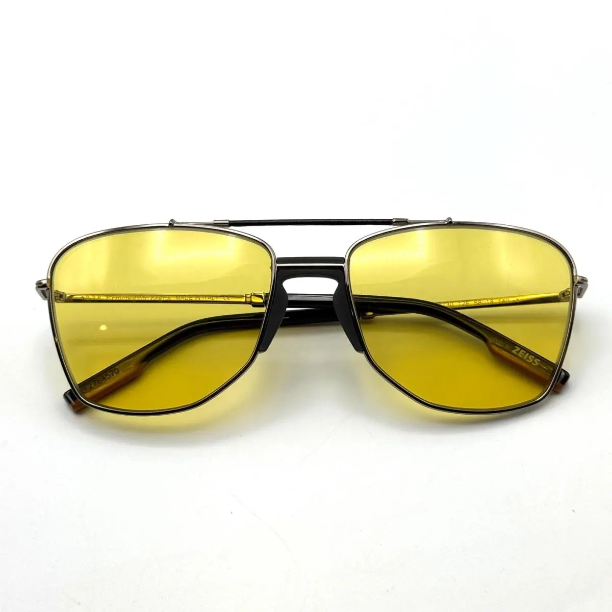 Sunglasses EZ0130 12E Dark Ruthenium Pilot Frame 58-18-140 by Ermenegildo Zegna