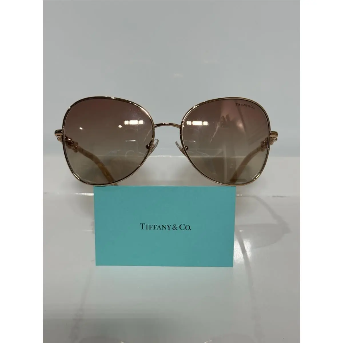 Tiffany Co. TF 3086 6105/3N Rubedo Metal Gradient Pink Mirror Sunglasses