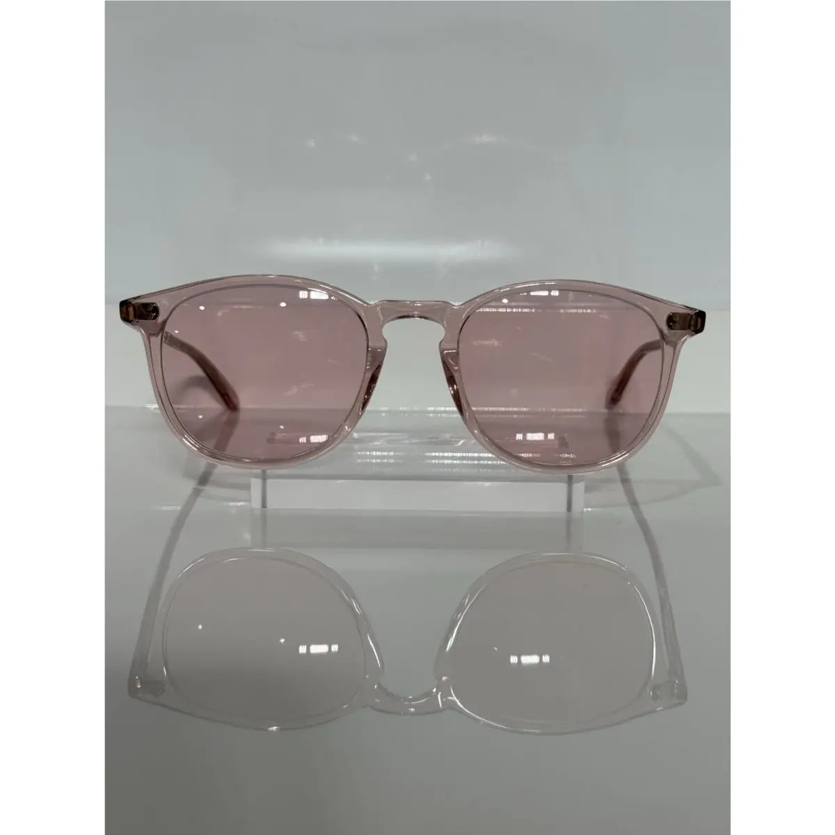 1of1 Garrett Leight Kinney Pink Acetate w. Custom Pink Tint Sunglasses