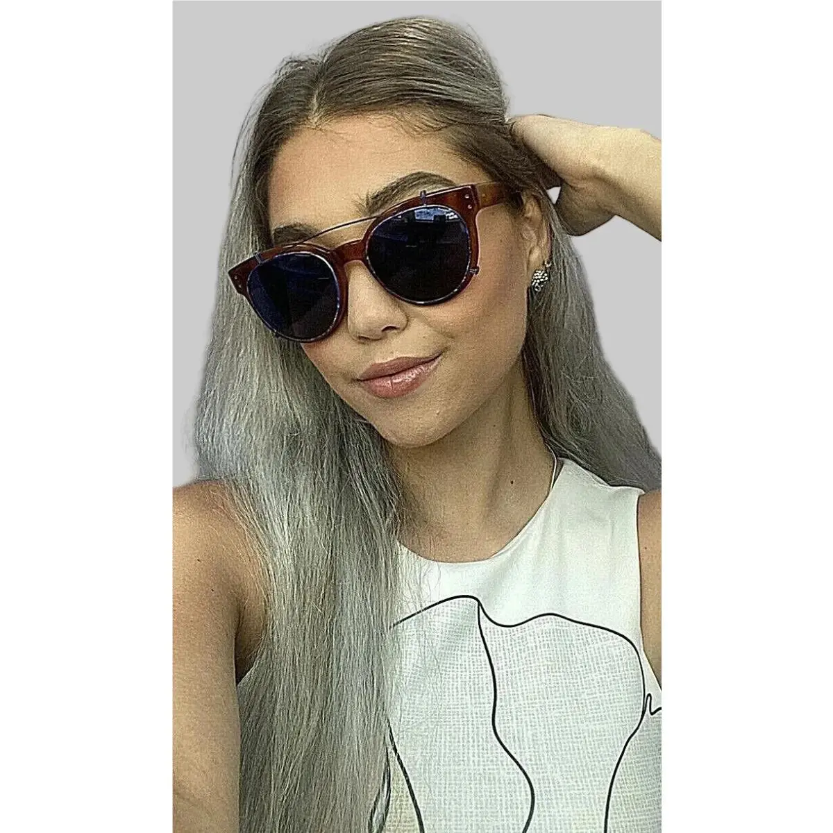 Glco Garret Leight California Thierry Lasry 50mm Women`s Sunglasses W/clip