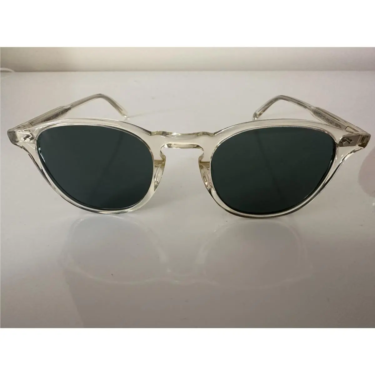 Garrett Leight Hampton Sun Pure Glass/semi-flat Blue Smoke Pg/sfbs Sunglasses