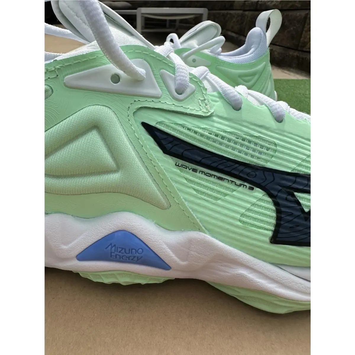 Mizuno shoes - MIZUNO WAVE MOMENTUM 3 - WAVE MOMENTUM - V1GA2312 87 - Green (UPC: 0889961726422) 2