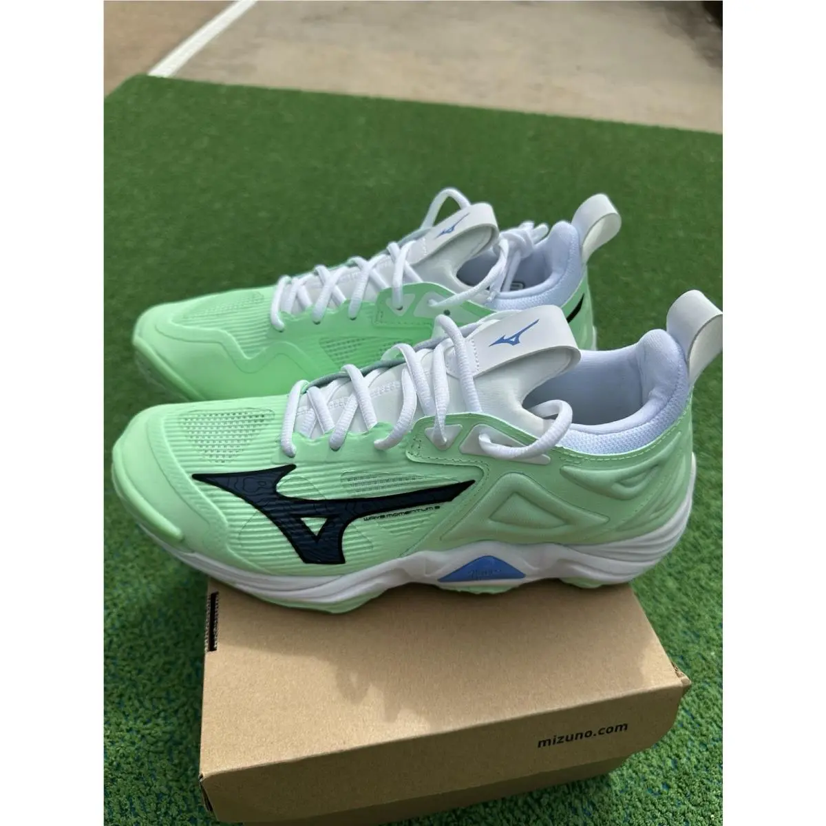 Mizuno shoes - MIZUNO WAVE MOMENTUM 3 - WAVE MOMENTUM - V1GA2312 87 - Green (UPC: 0889961726422) 3
