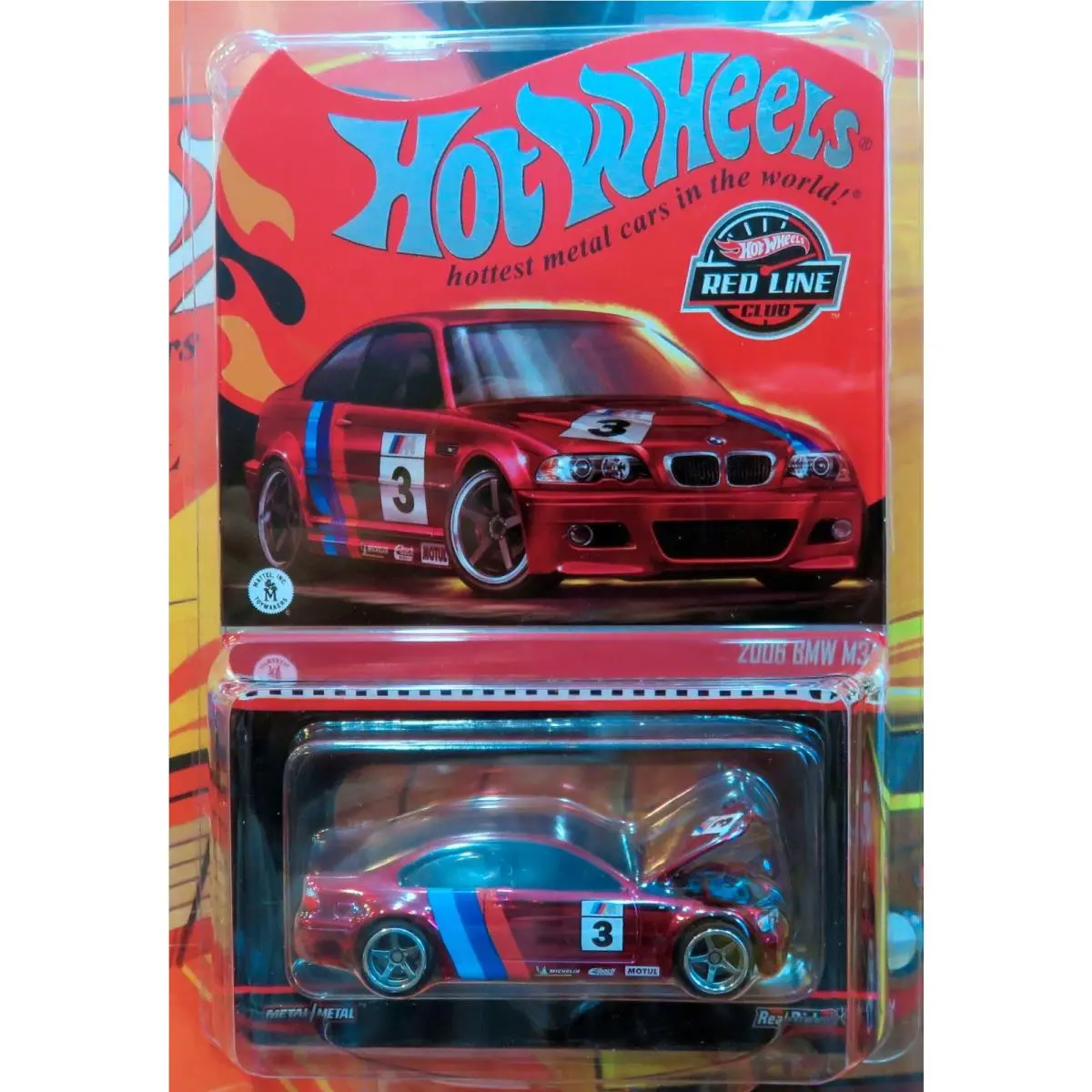 Mattel Creations Exclusive Hot Wheels Rlc 2006 Bmw M3 JCP11 Spectraflame Red