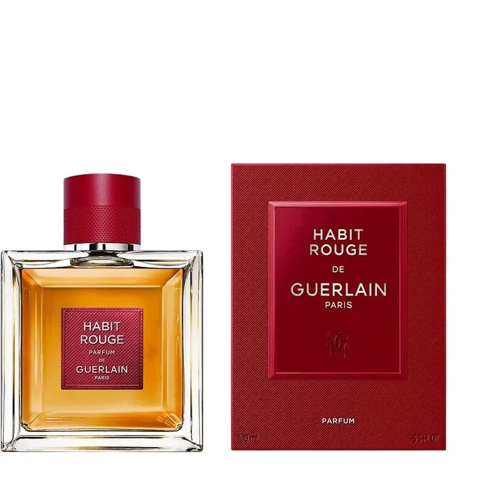 Habit Rouge De Guerlain Paris By Guerlain Parfum 3.3 oz / 100 ml Men`s Spray