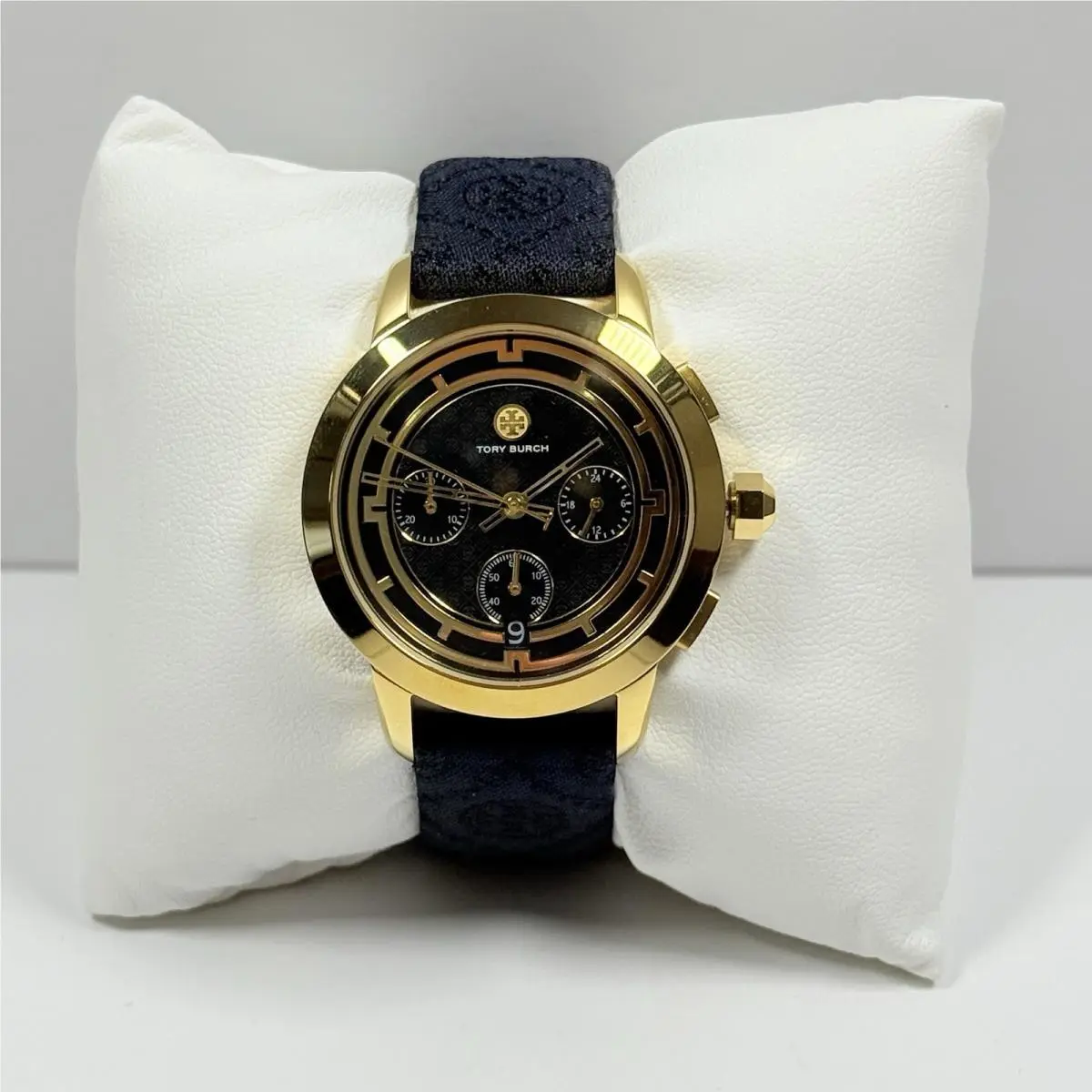 Tory TBW1055 Chronograph Black Dial Leather Strap Women’s Watch by Tory Burch
