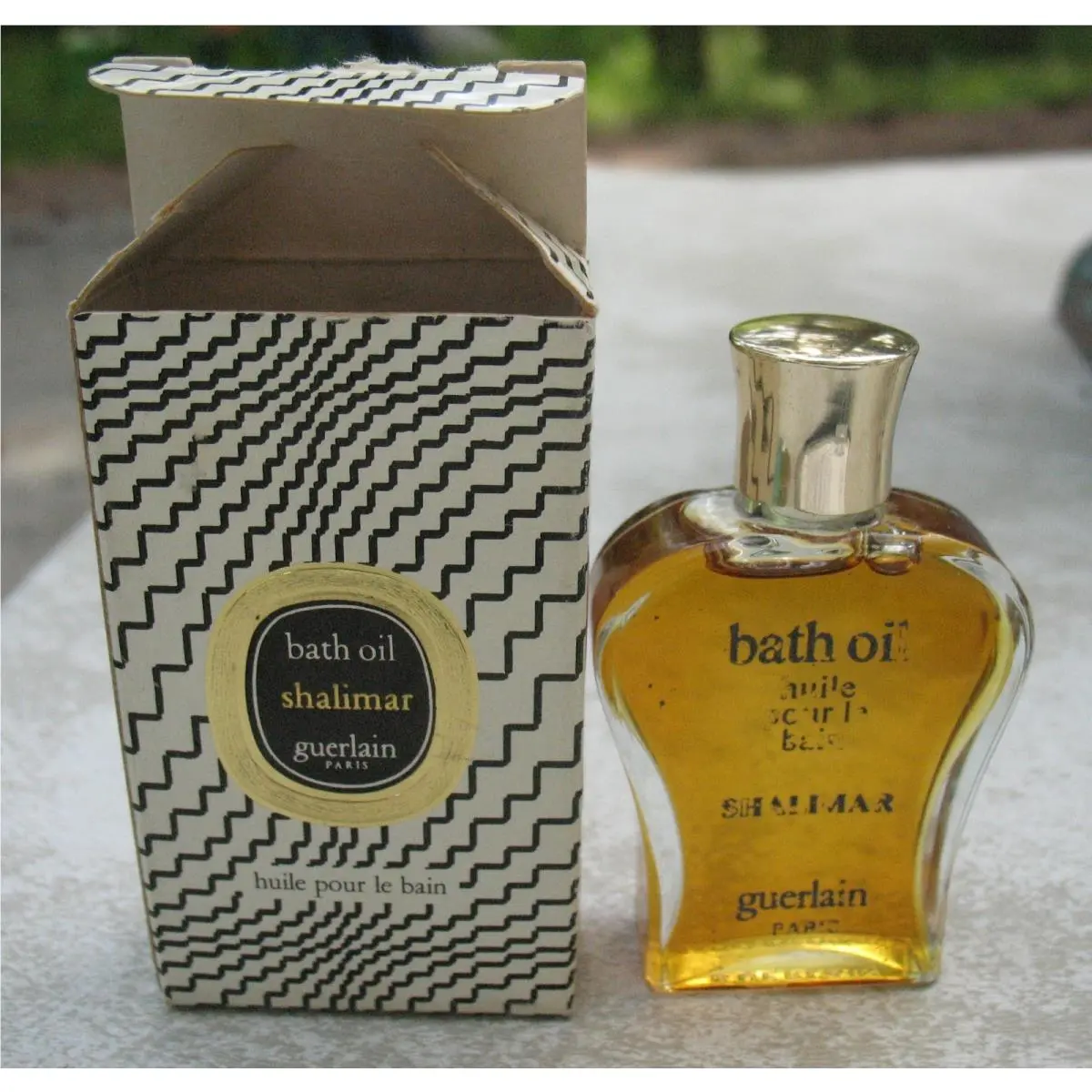 Vtg Guerlain Shalimar Huile Pour la Bain Bath Oil 15 ml 1/2 fl oz No 773