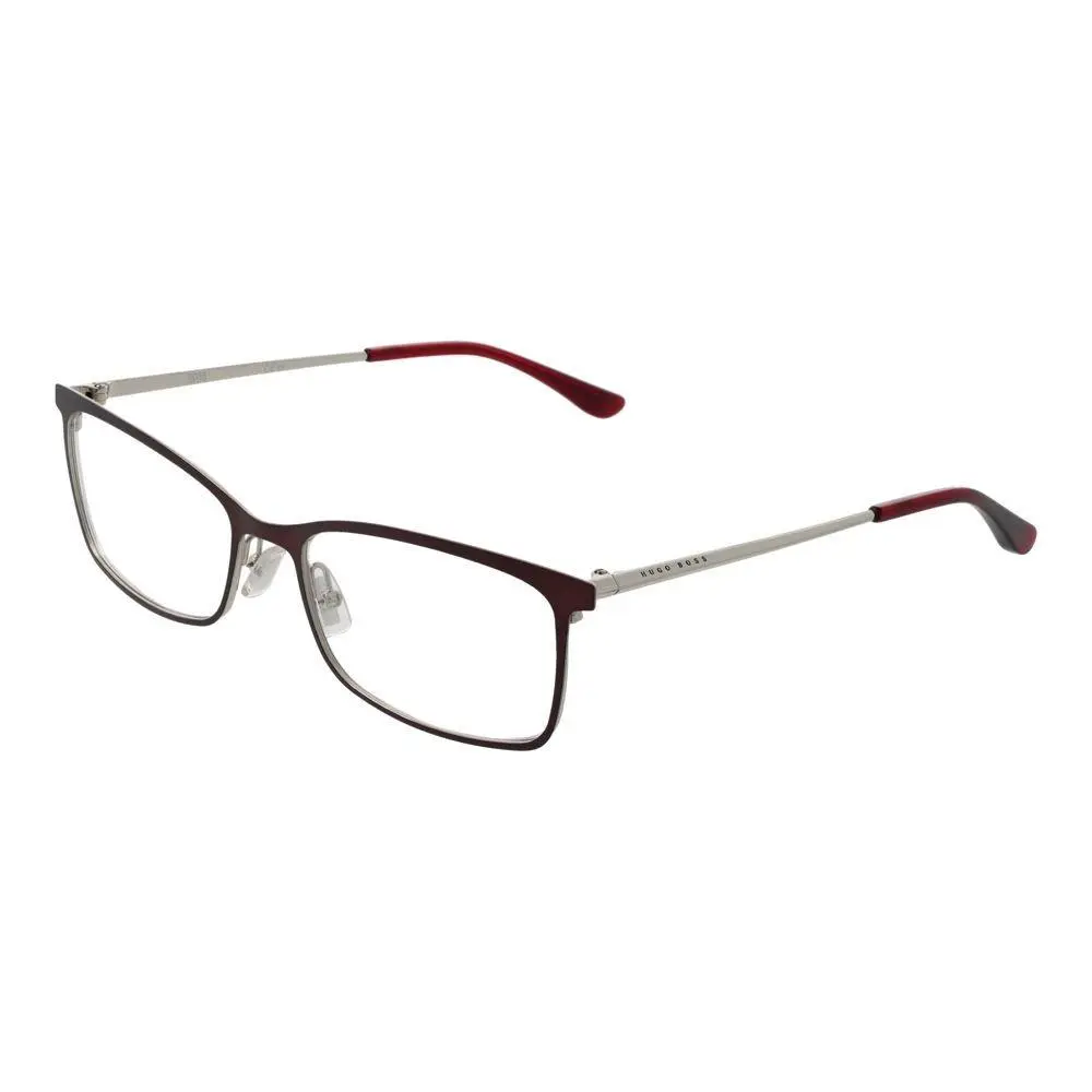 Hugo Boss Burgundy Stainless Steel Glasses Frames