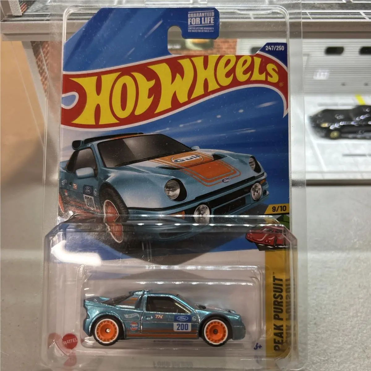 2025 Hot Wheels Super Treasure Hunt TH Ford RS200 Gulf Peak Pursuit W/case