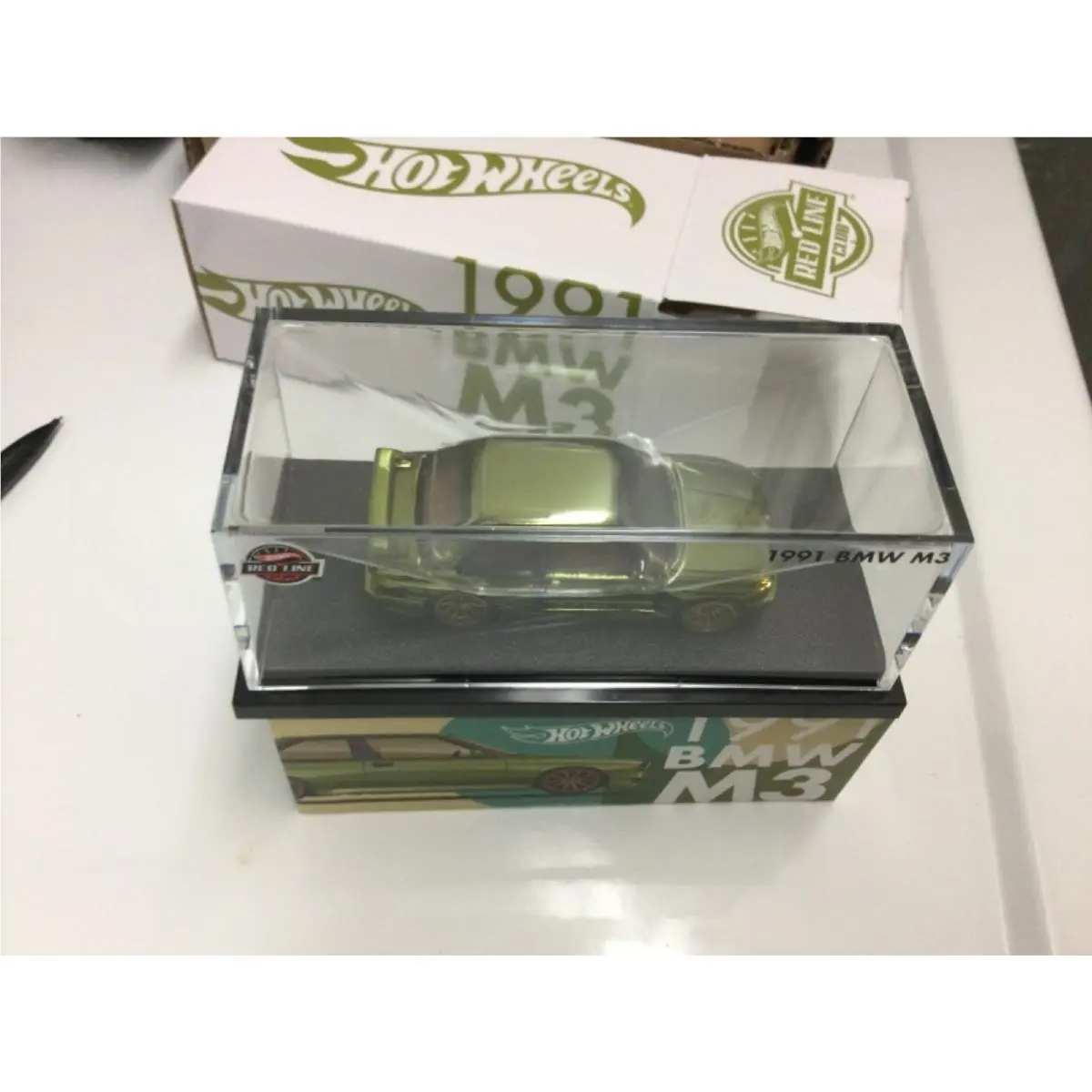 Hot Wheels Red Line Club 1991 Bmw M3 1:64 Diecast Green Exclusive