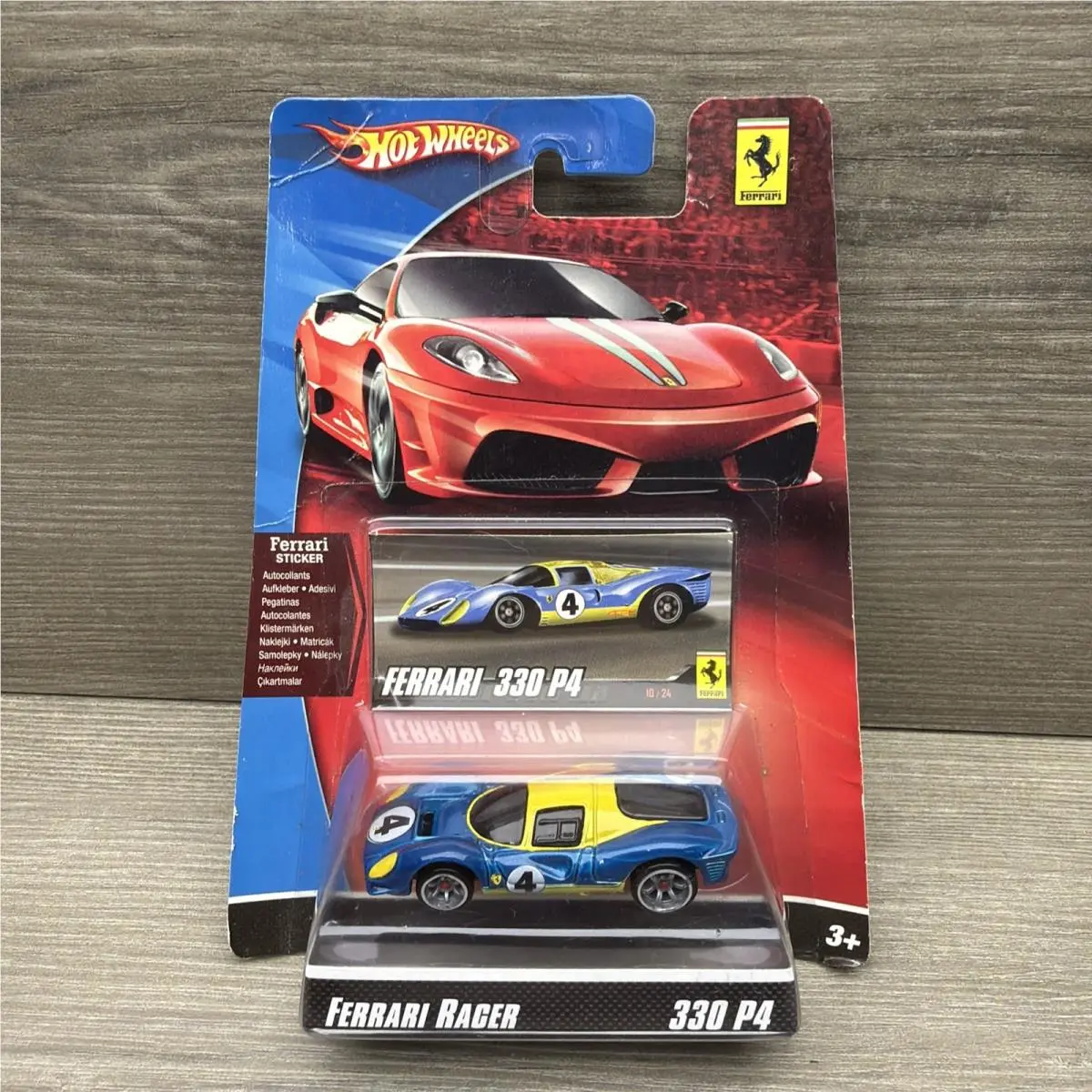 Hot Wheels Rare Ferrari Racer 330 P4 Blue Yellow 4 HW 1:64 Car