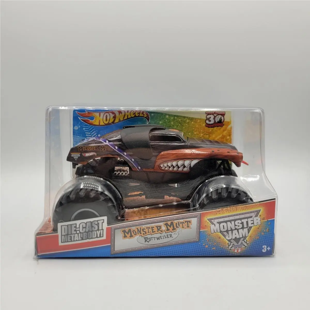 1/24 Hot Wheels Monster Jam Truck Monster Mutt Rottweiler 30th Anniversary