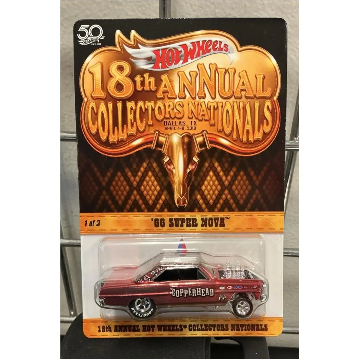 Hot Wheels 2018 18th Nationals Dallas Copperhead 66 Super Nova 880/5000