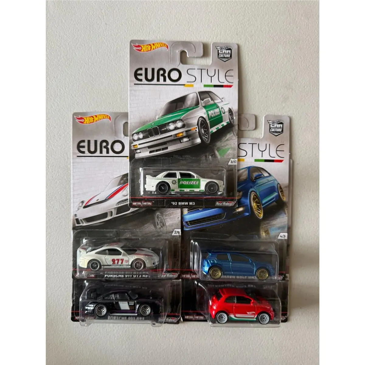Hot Wheels Car Culture Euro Style Set of 5 F44
