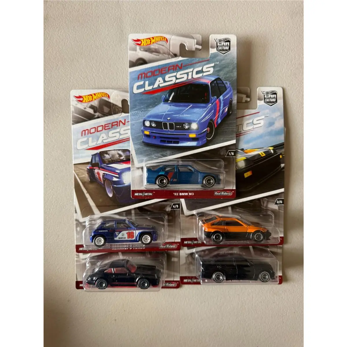 Hot Wheels Modern Classics Set of 5 - 2017 Car Culture F44