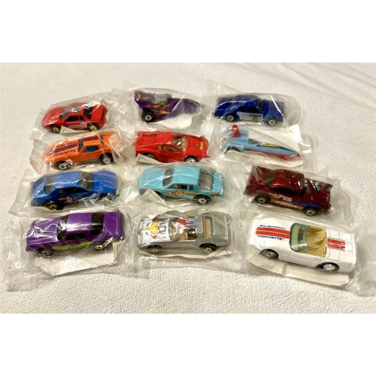 Complete Set 12 1990`s Ralston Hot Wheels Cereal Promo Cars Mint