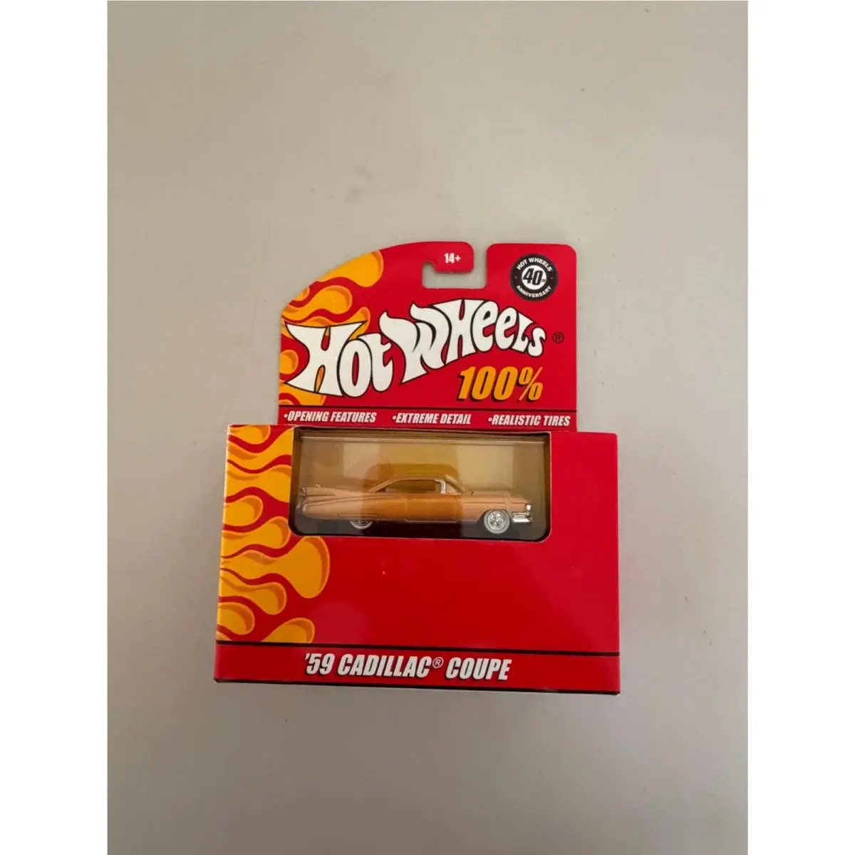 Hot Wheels `59 Cadillac Coupe 40th Anniversary Red Box Edition G8