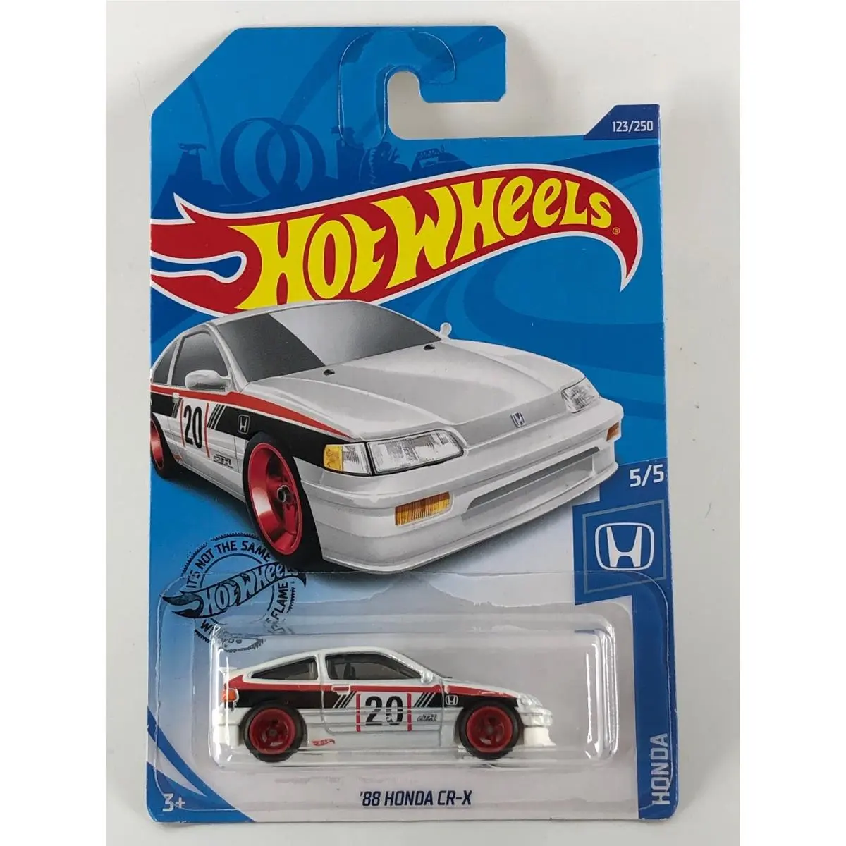 Hot Wheels `88 Honda Cr-x White 2020 Super Treasure Hunt Honda 5/5 123/250