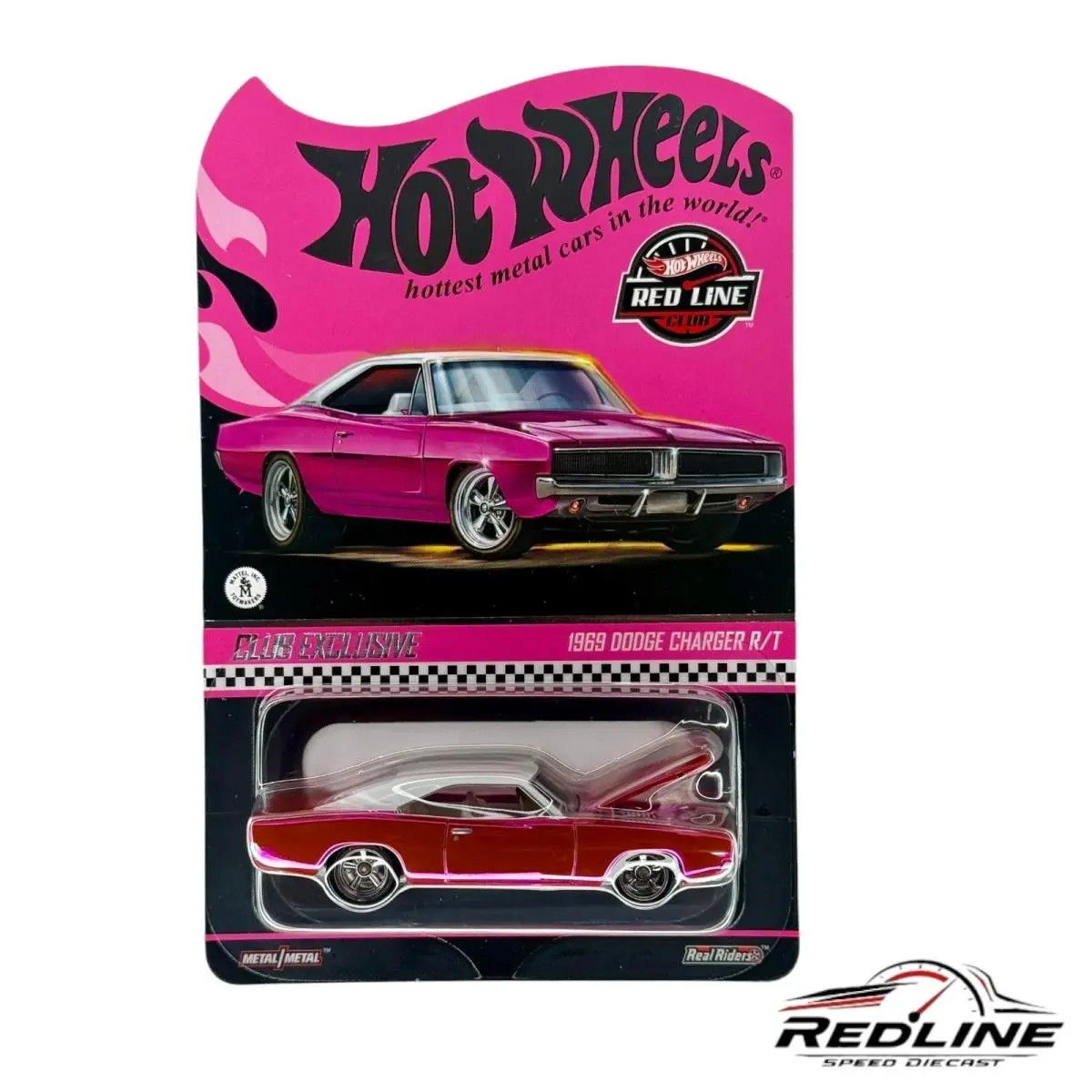 Rlc Hot Wheels Collectors Exclusive 1969 Pink Dodge Charger R/t H28