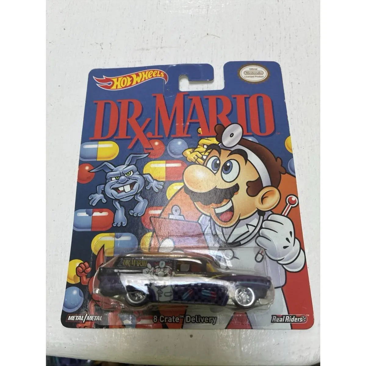Hot Wheels Nintendo Dr. Mario 8 Crate Delivery 1:64 Nip