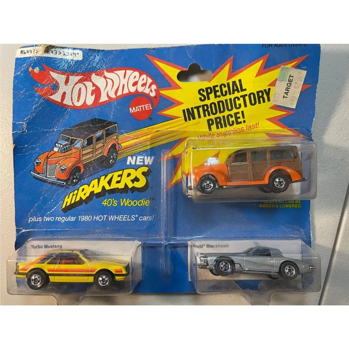 Hot Wheels Hirakers - 40`s Woodie Turbo Mustang Stutz Blackhawk 3 Pack