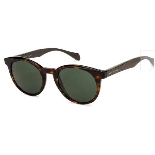 Hugo Boss Sunglasses 0912 50-22-145 Shiny Havana / Horn Temple Grey Grn 0912-1JC