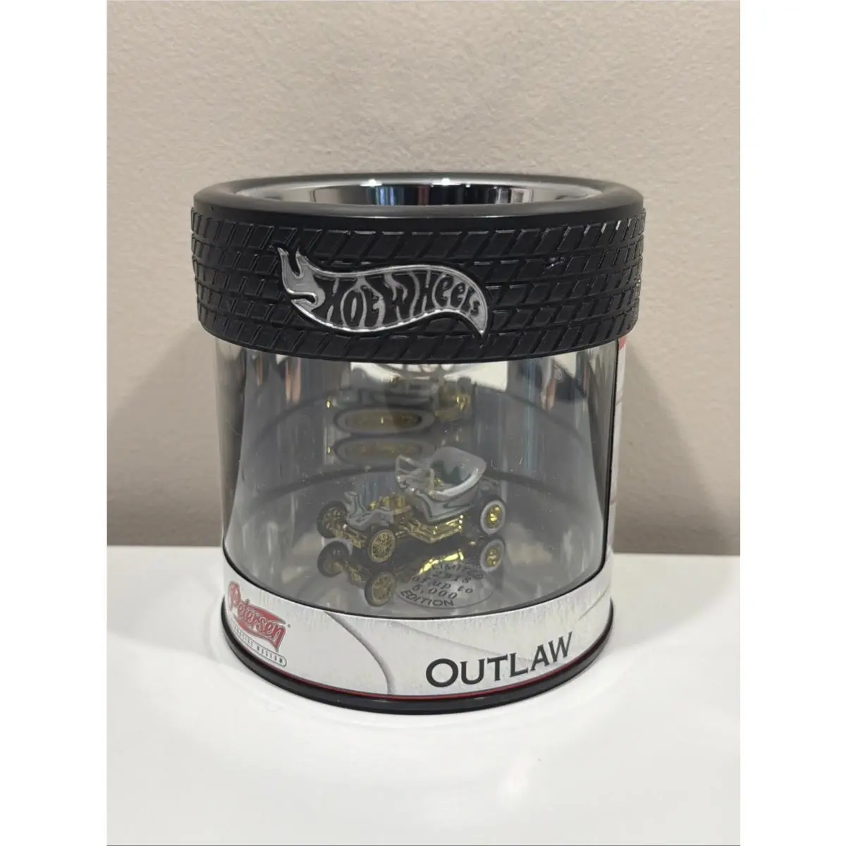 Hot Wheels Outlaw Petersen Automotive Museum Diecast Car Gold