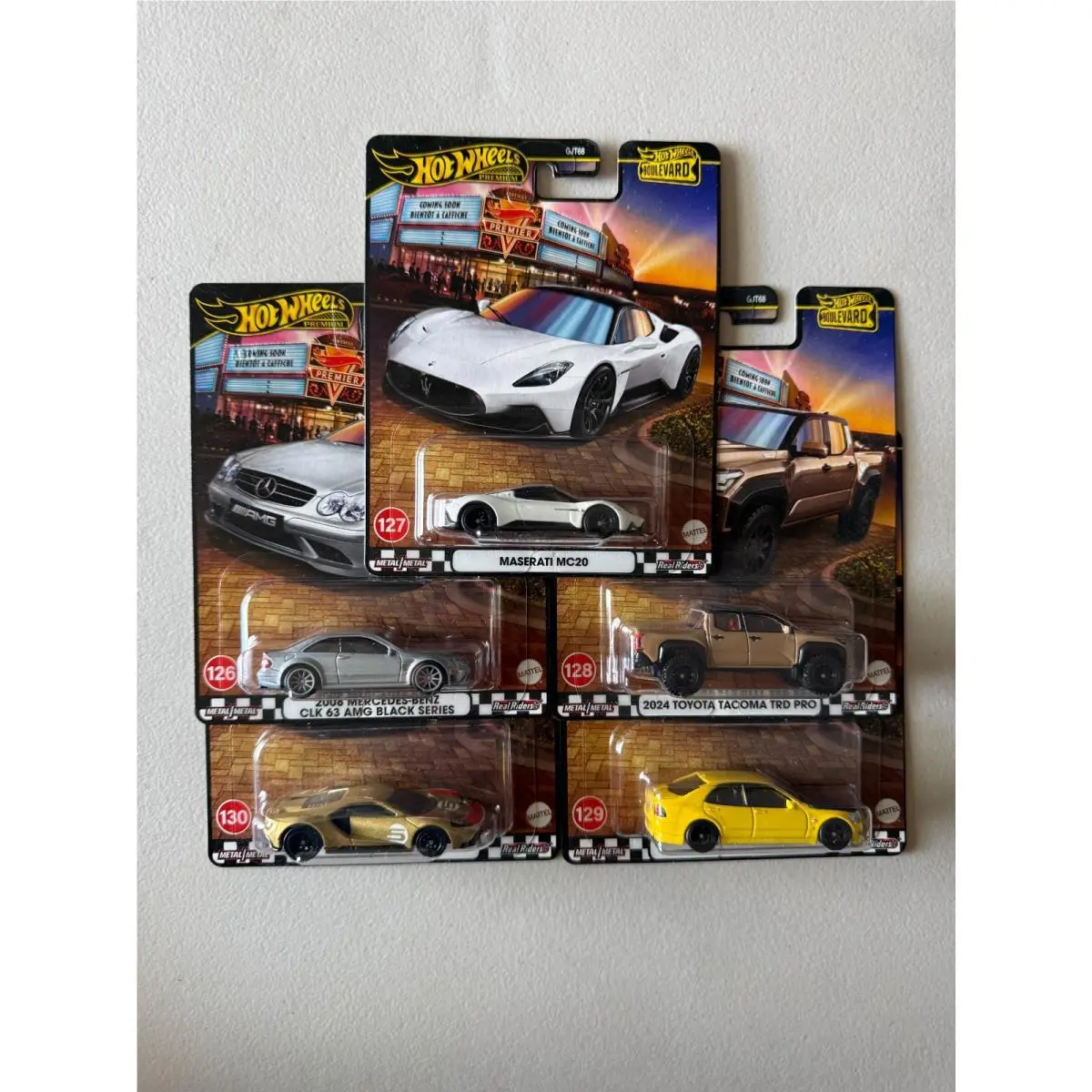 2025 Hot Wheels Premium Boulevard 126- 130 - Set OF 5 Altezza / Trd Pro BA9