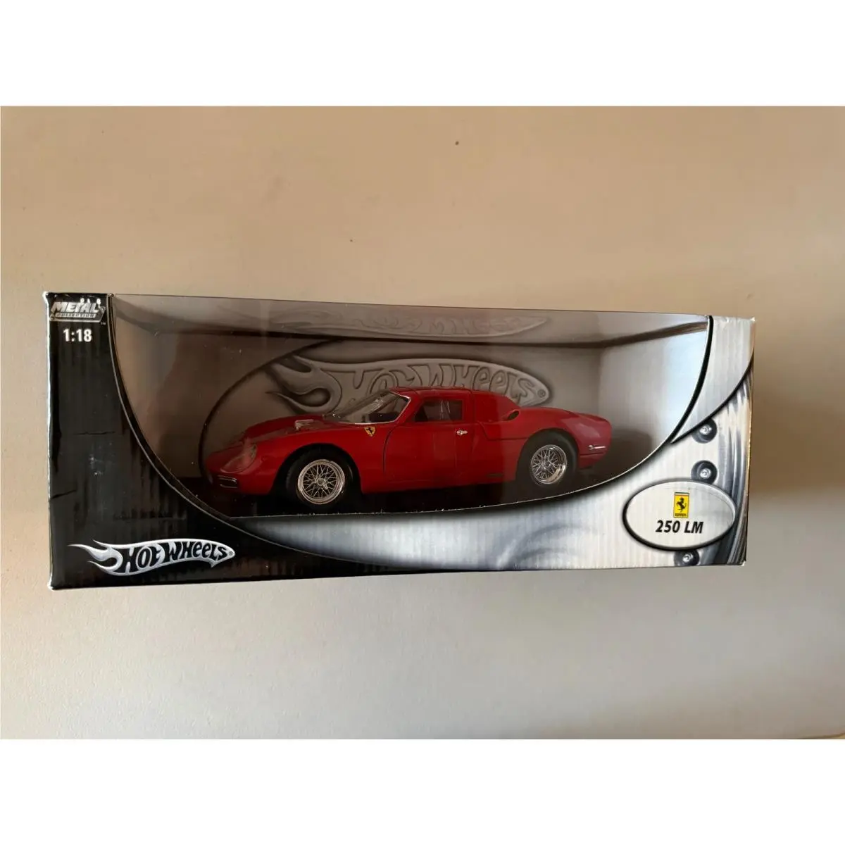 Hot Wheels Metal Collection Ferrari 250 LM Red 1:18 BD1