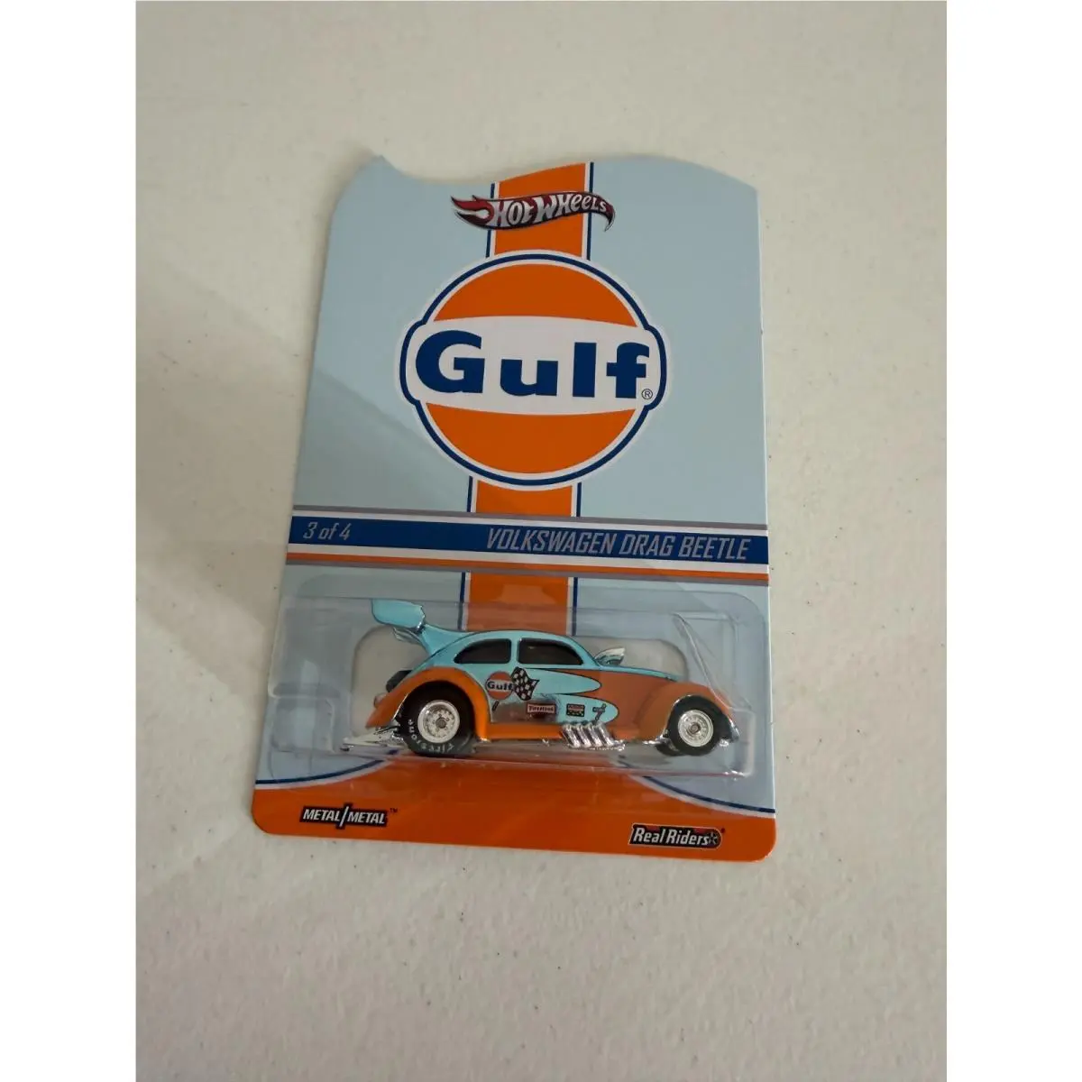 Hot Wheels Rlc Gulf Racing Volkswagen Drag Beetle 2473/4000 Real Riders AG8