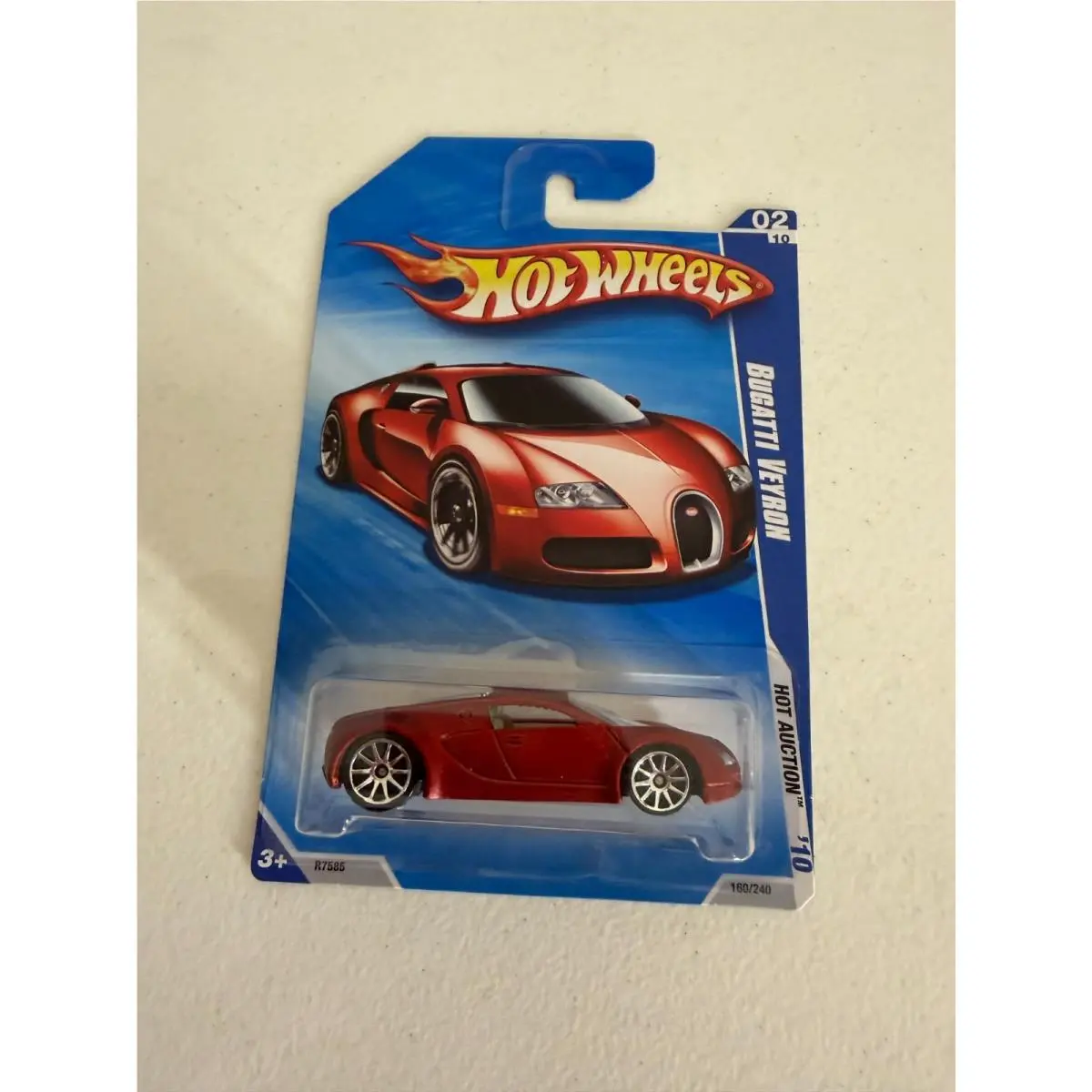 Hot Wheels Hot Auction `10 Bugatti Veyron Satin Red AG8
