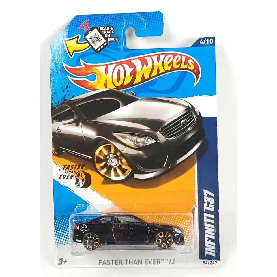 Hot Wheels Infiniti G37 Black Fte Faster Than Ever `12