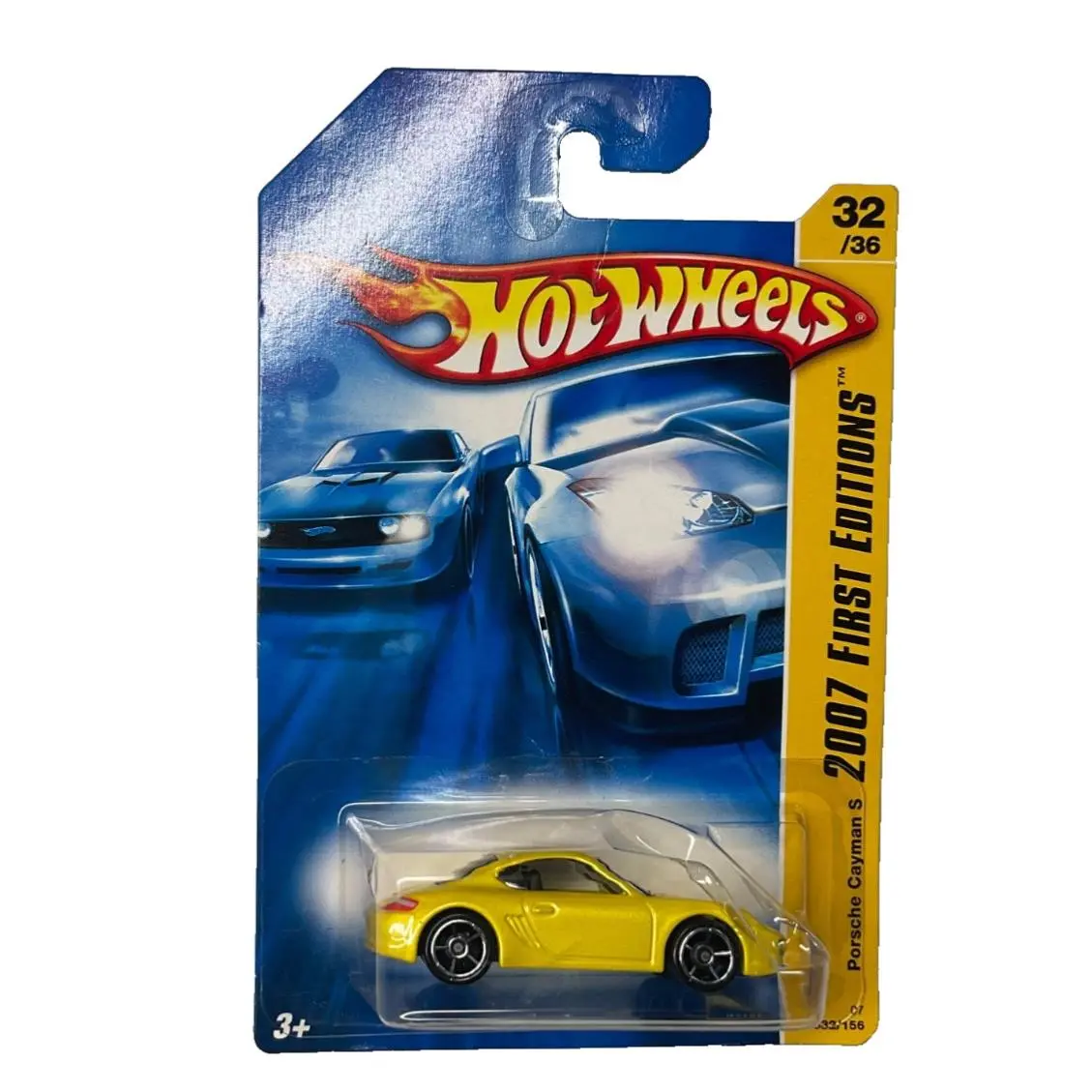 Hot Wheels Porsche Cayman S First Edition 2007 Yellow Variant