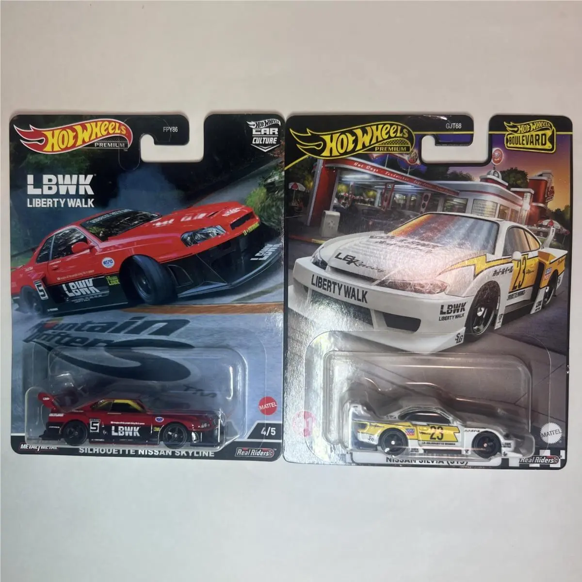 Hotwheels Premium Liberty Walk LB-ER34 Super Nissan Skyline Silvia S15