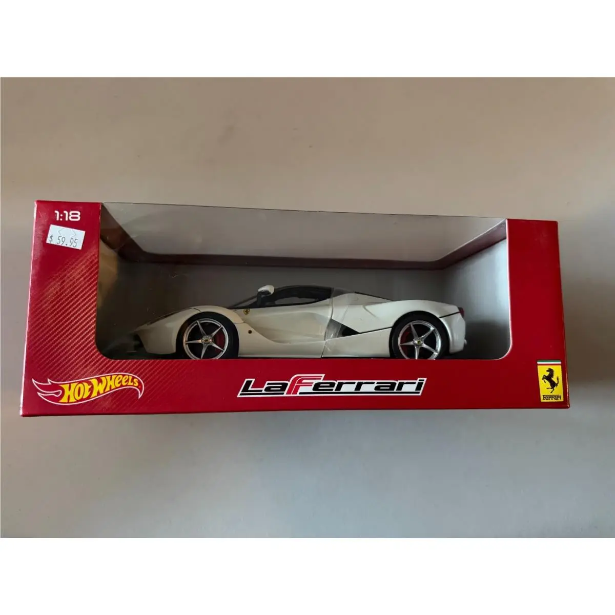 Hot Wheels 2014 Ferrari Laferrari White 1:18 Htf BD2