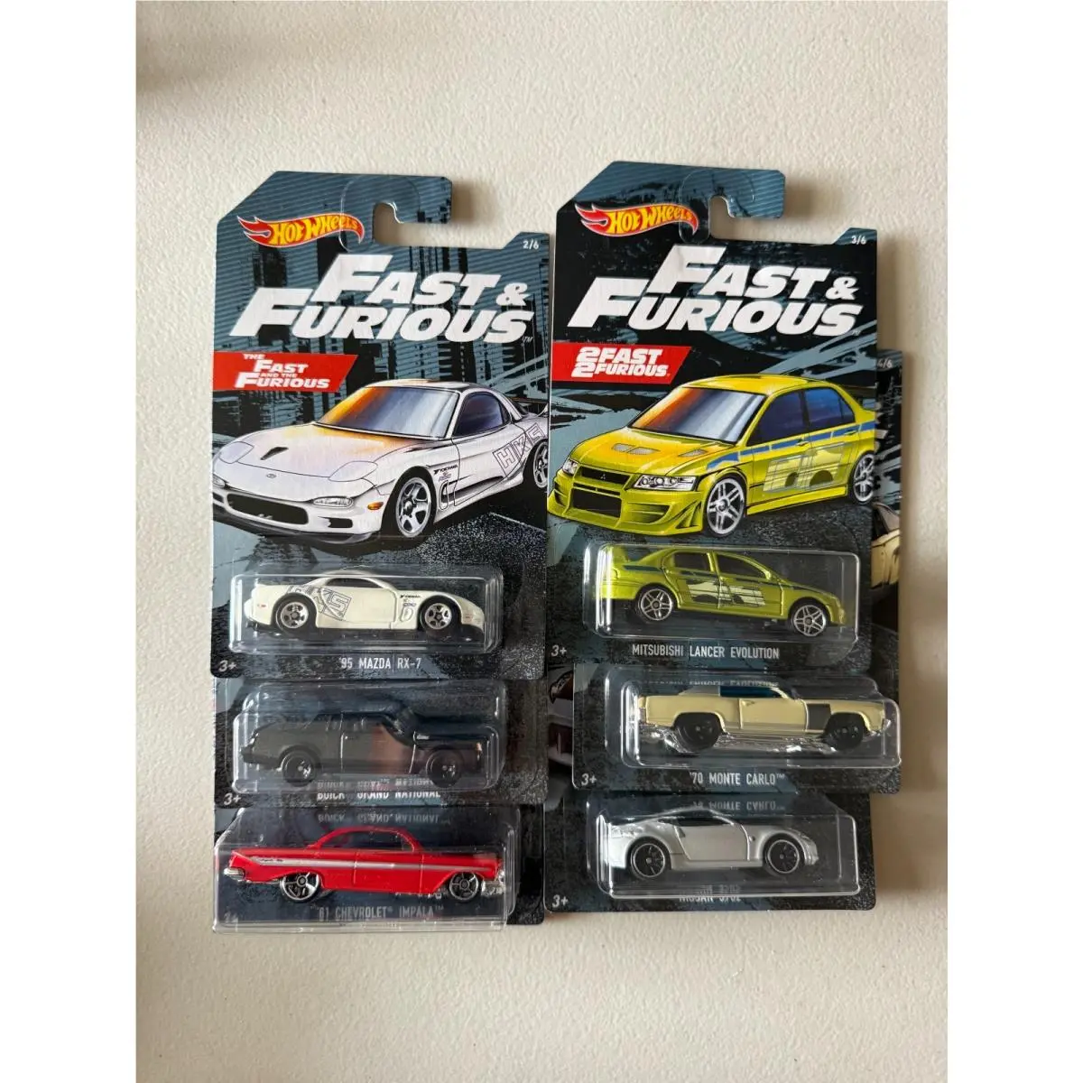 Hot Wheels Fast Furious Complete Set of 6 2019 BA8