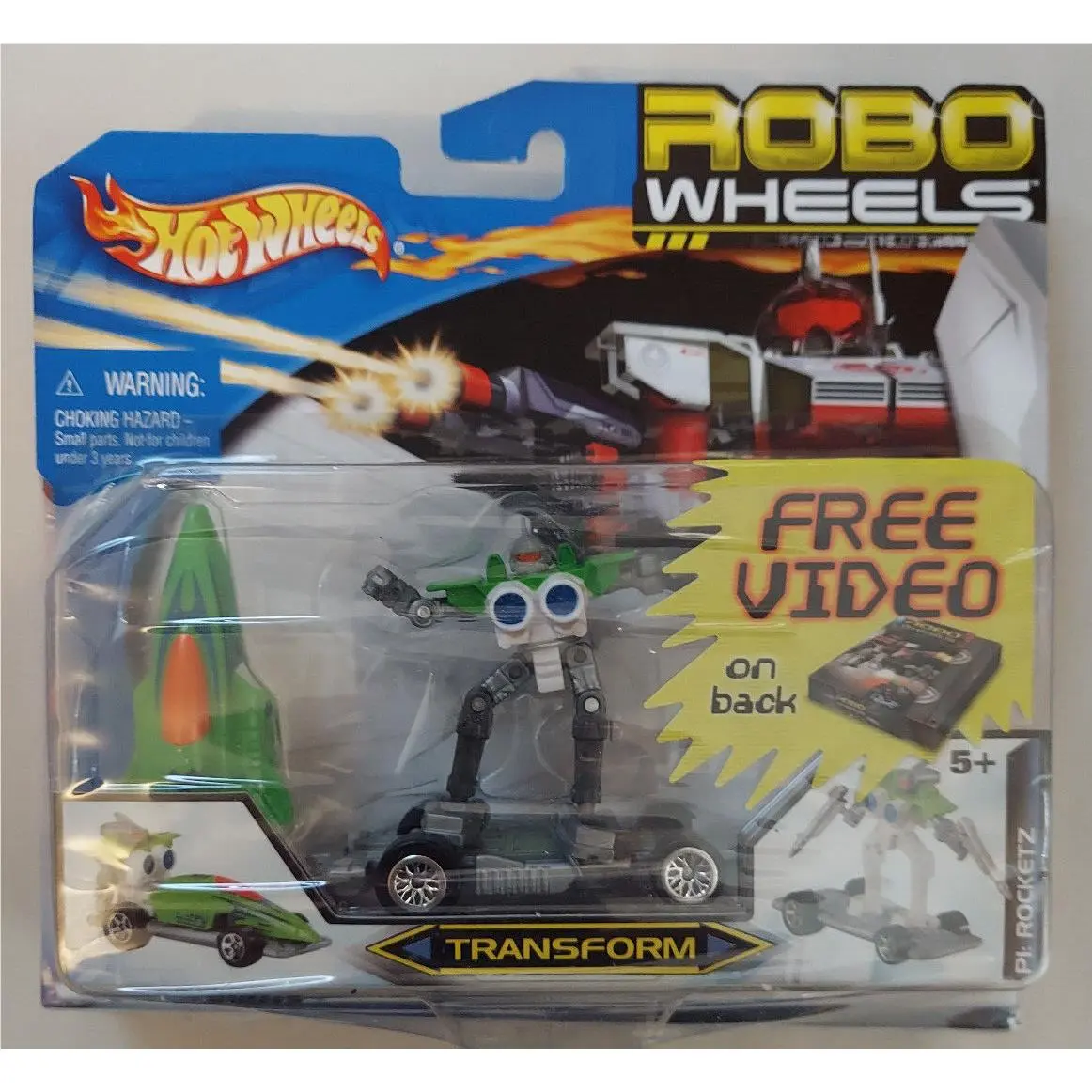 Hot Wheels Robo Wheels N1: Rocketz Transformer W/ Free Video