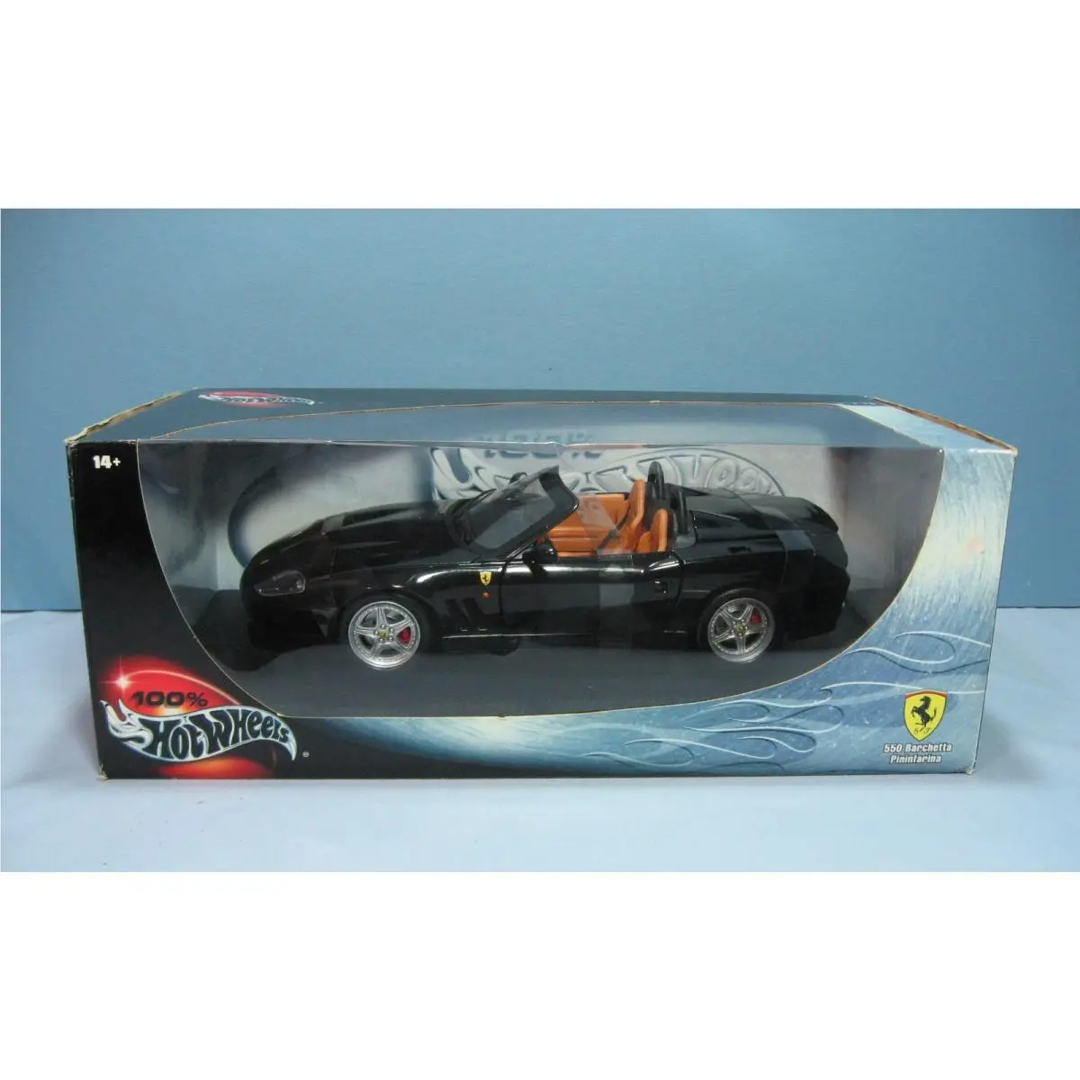 Hot Wheels Black Ferrari 550 Barchetta Pininfarina 1:18 Scale