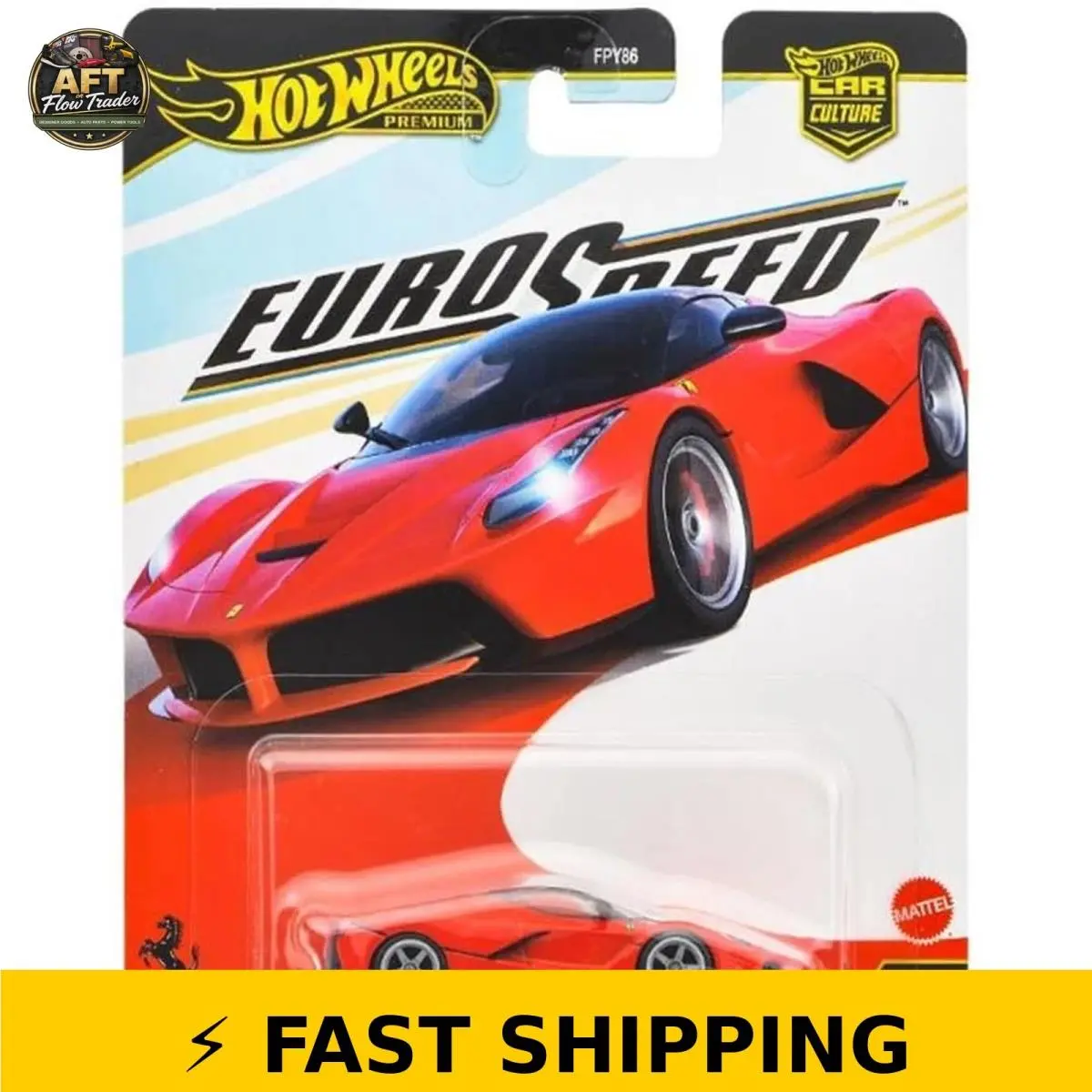 Hot Wheels Red Ferrari Laferrari 1:64 Die Cast Model - Red