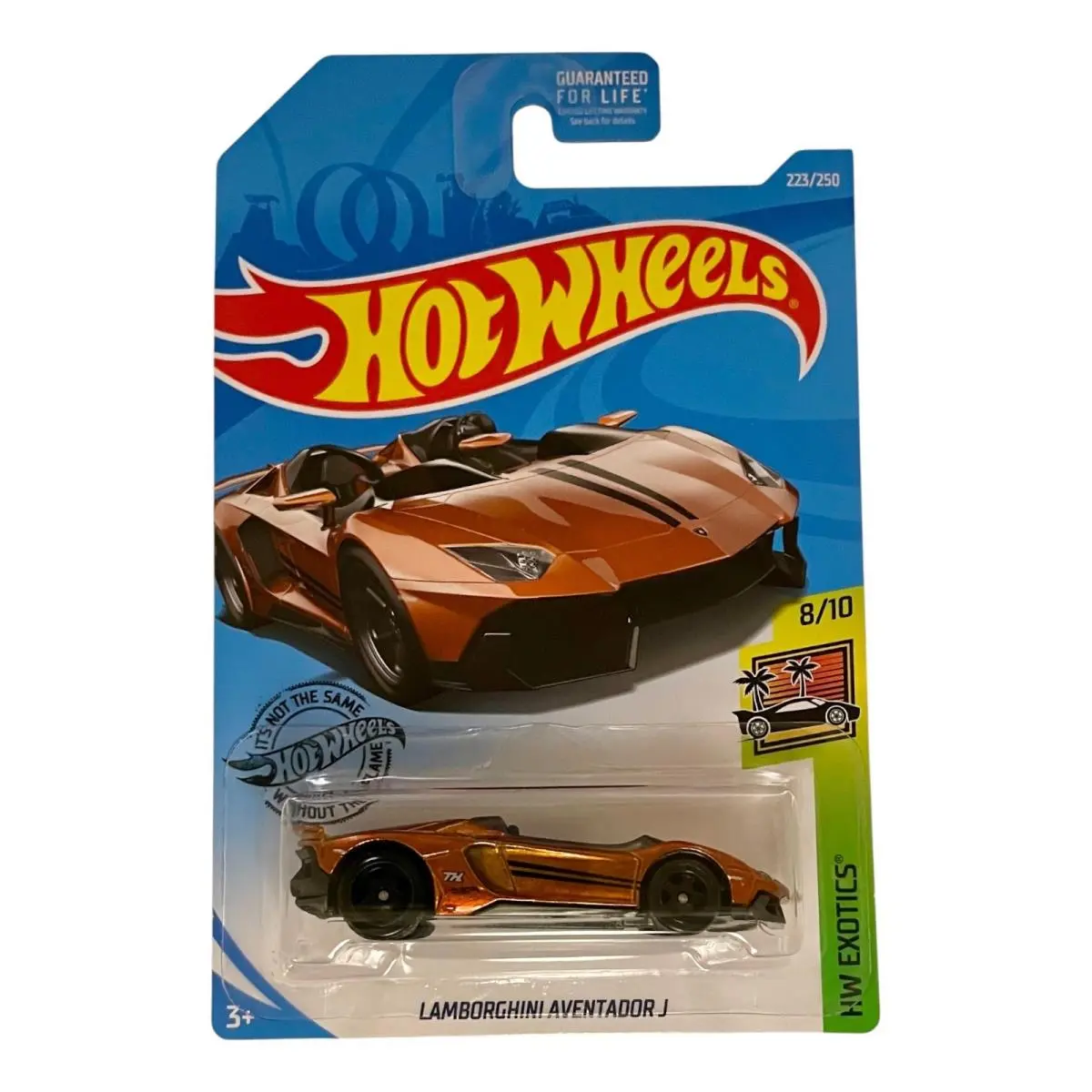 Hot Wheels Orange Lamborghini Aventador J - 2019 Super Treasure Hunt W/protector