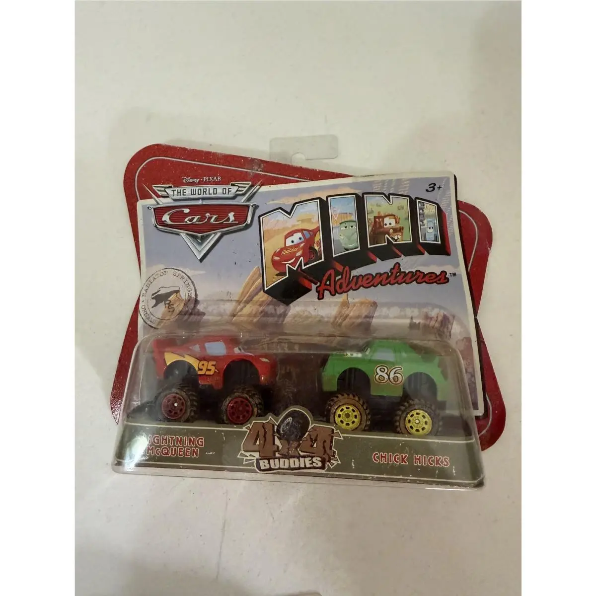 Disney Pixar Cars Mini Adventures Monster Truck Mcqueen Chick 4X4 Buddies G9