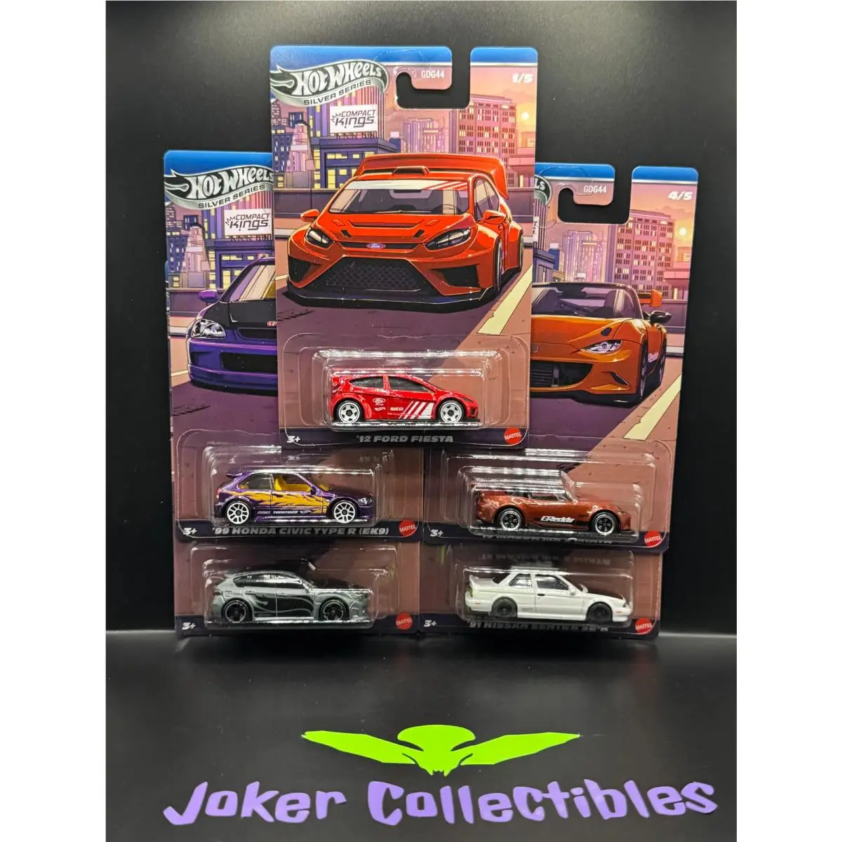 Hot Wheels Silver Series Compact Kings Set of 5 Cars GDG44-9C7Q