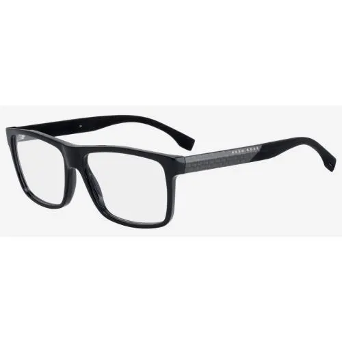 Hugo Boss Eyeglasses 0880 55-15-140 Shiny Black Matte Black 0880-HXE-55MM